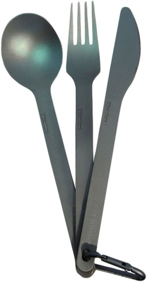Sea to Summit Titanium Cutlery Set 3pc (Knife, Fork and Spoon)